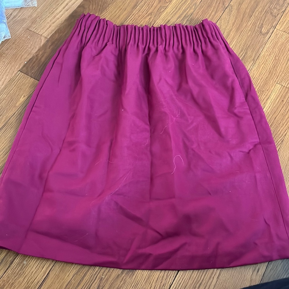 NWOT J. Crew high waisted mini pencil skirt with pockets! Elastic Waist